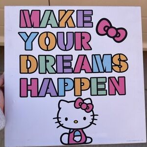 Hello Kitty Dreamy Wall Art - Pink, Blue, Yellow
